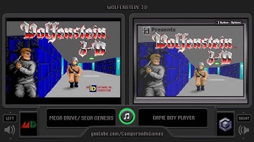 Wolfenstein 3D (Sega Genesis vs GBA) Side by Side Comparison
