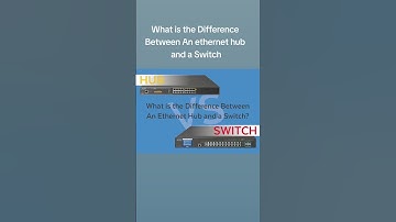 The different between Hub and Switch