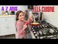 Notre petite sur de 7 ans cuisine dj vraiment bien