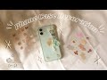 *not an unboxing* Decorating My Phone Case [Simple Aesthetic] || Iphone 12 Mini in Green 💚