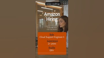 Amazon Web Services (AWS) is hiring Cloud Support Engineer-1 for DFA Profile | Amazon hiring 2023