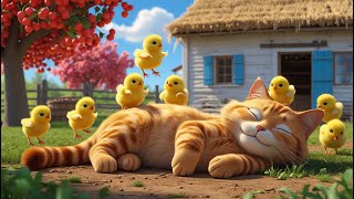 картинка: 🐥 Ціп-ціп, кря-кря, Ґа-ґа-ґа! 🌞– Весела пісеньки про село! Мультики для малюків | Мур-Мур-Мульт 🐥🎶