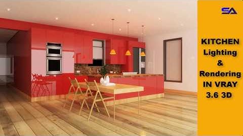 3ds max vray interior Kitchen lighting and rendering tutorial COMPLETE VIDEO