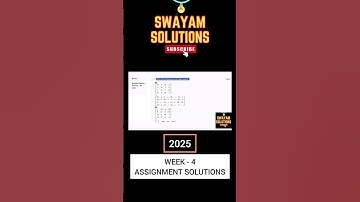 The Joy of Computing Using Python Week 4 Assignment Solutions | SWAYAM NPTEL |JAN-MAY 2025|SUBSCRIBE