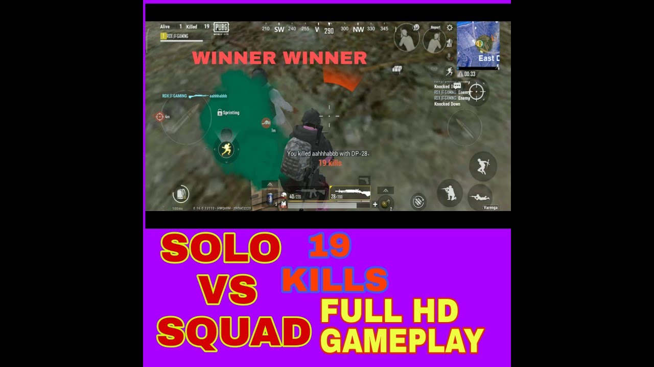 FASTEST CHICKEN DINNER EVER | 19 KILLS SOLO VS SQUAD | PUBG MOBILE LITE ...