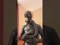 I set-up inlet and outlet air filters at my rubber gasmask #latex #gasmask #rubberlover #latexlover