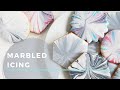 Easy Marbled Royal Icing Tutorial (Dipped Cookies)