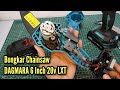 Bongkar cordless mini chainsaw dagmara 6 inch 20v lxt slot baterai
