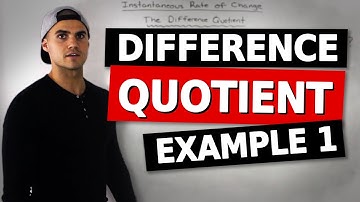MHF4U (2.2) - instantaneous rate of change example 1 (difference quotient)