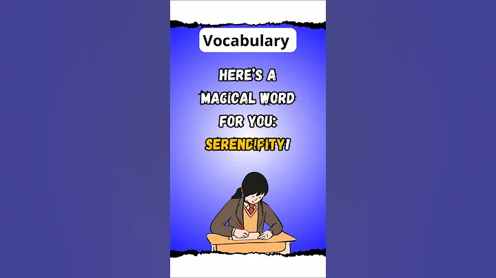 WORD OF THE DAY: SERENDIPITY – LEARN ITS MEANING AND USAGE! #shorts #vocabulary
