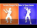 Fortnite Decided to change the music to all these dances and I have no idea why...