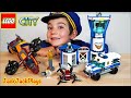 Pretend Play Cops & Robbers Unboxing Lego City Sky Police Sets | JackJackPlays