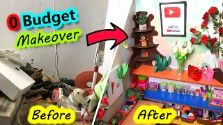 0 budget craft room makeover||craft room tour||youtube setup||setup tour||Sajal's Art