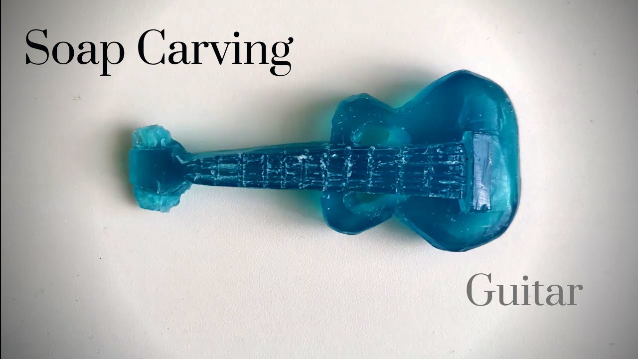 SOAP CARVING GUITAR / EASY SOAP CARVING FOR BEGINNERS / DIY SOAP