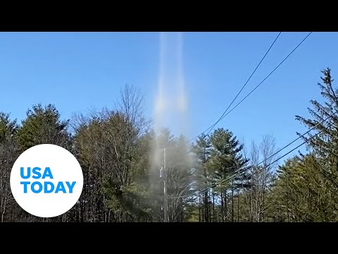 Dust devil touches down outside home in New York leaving family in awe | USA TODAY