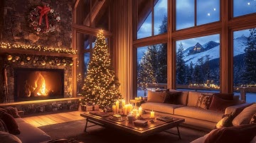 Warm Christmas Ambience with Smooth Jazz Sax 🎷 Cozy Jazz for Relaxing