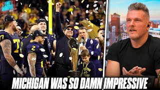 Pat McAfee Was So Impressed By Michigan & Their Fans At The National Championship
