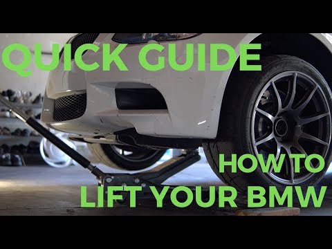 how-to-lift-a-bmw-onto-4-jack-stands---e92-m3