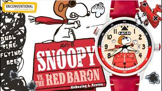 Episode 47:  AVI8 Snoopy v Red Baron - Dual Time Flying Ace Watch