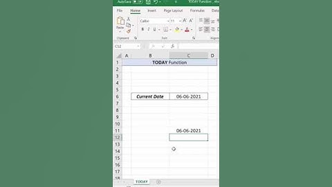 Excel  TODAY Function Tutorials in Excel 2021 Tricks
