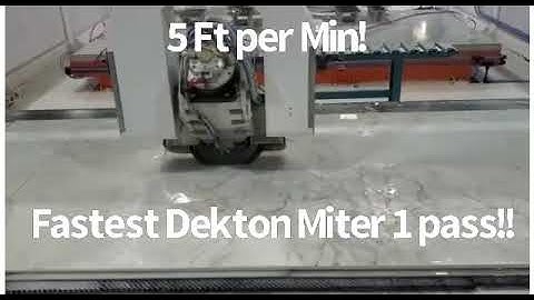 The Fastest Dekton Miter in the land!!  Meet the T Rex!