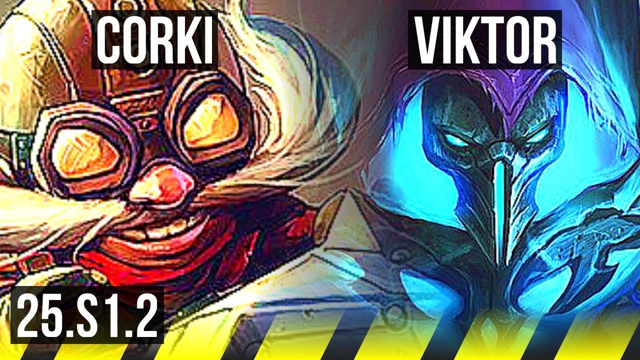 CORKI & Poppy vs VIKTOR & Rakan (ADC) | 70% winrate, 6/3/13, Rank 14 Corki | KR Challenger | 25.S1.2