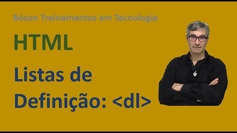 Curso de HTML e CSS - Listas de Definição