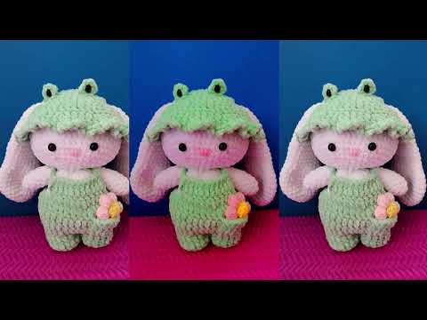 🐸🐰😍Me enamore de este Hermoso Amigurumi de Conejo - Tutorial a crochet - TODO EN CROCHET😍💖🌈 parte 1