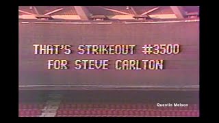 Philadelphia Phillies Steve Carlton Records 3,500th Strikeout Against Cincinnati Reds (May 10, 1983)