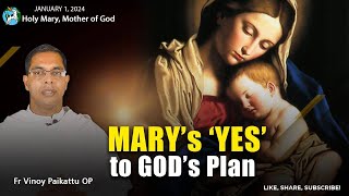 Feast of Mary, Mother of God | 01/01/2024 | Reflection 1994 | Fr Vinoy Paikattu OP | on Luke 2:16-21