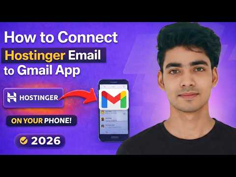 How to Connect Hostinger Email to Gmail App | Hostinger Email smtp setup Configration in Gmail 🔥