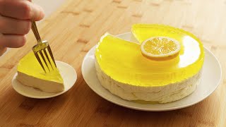 Lemon Cheesecake with jelly / No Bake Recipe