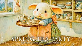 A Tiny Spring Tea Party with Little Rabbits ☕️ | Soft Spring Music for Reading & Relaxing screenshot 2