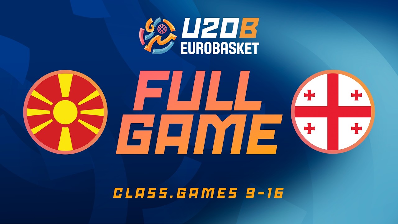 North Macedonia v Georgia | Full Basketball Game | FIBA U20 EuroBasket 2026 Division B