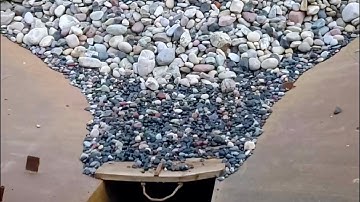 Barge unloads 3700 tons of cobblestone Part 1 - Relaxing video
