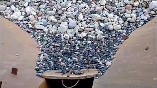 Barge Unloads 3700 Tons Of Cobblestone Part 1 - Relaxing Video