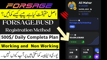 Forsage Account Kaise Banaye - Forsage Account Create Busd | How to Join Forsage