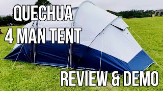 Quechua Arpenaz 4 Man Tent - Review, Tour & Demo - Real & Honest Review after 2 night stay