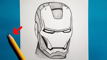 How to Draw Iron Man Easy | Step by Step Pencil Sketch for Beginners