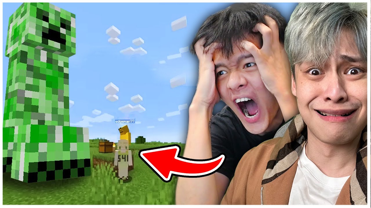挑戰通關minecraft,但是怪物全部隨機大小！？ ft  @loserzun
