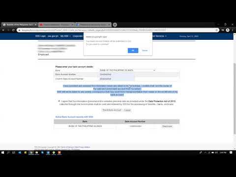 How to Enroll Bank Account in SSS Portal for Calamity Loan due to COVID19