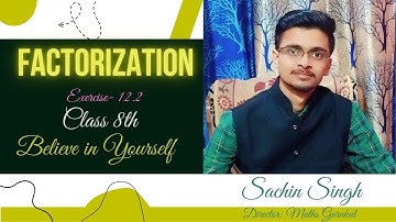 Class 8th maths l Exercise 12.2 l Chapter 12l Factorisation l NCERT l Solution l Maths Gurukul#ncert