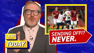 "GAME'S GOTTEN SOFT": WHEELER ON FRED RED CARD - MANCHESTER UTD VS PSG screenshot 5