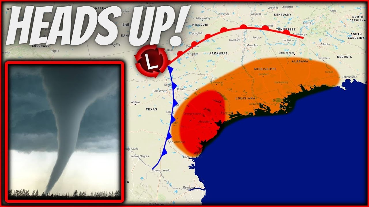 🔴LIVE - Tornadoes, Wind Damage & Hail Possible Thursday & Friday! Live ...