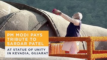 PM Modi pays tribute to Sardar Patel at Statue of Unity in Kevadia, Gujarat