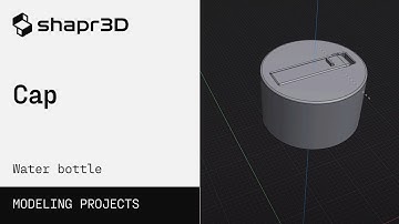 3D modeling a water bottle: Modeling the cap | Modeling Projects