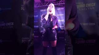 RaeLynn performing "God Made Girls" at Madison Square Garden's Bar & Grill. 10/18/17