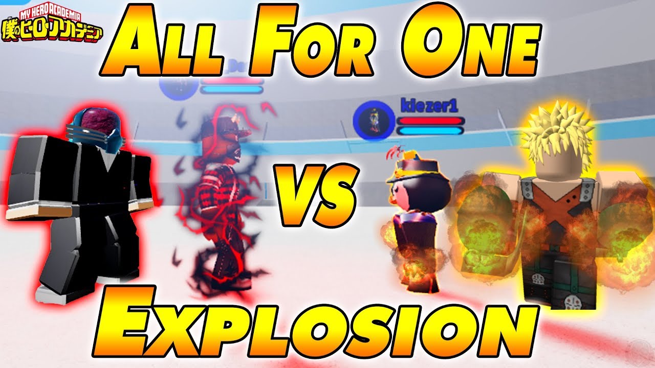 All For One Vs Explosion Boku No Roblox Remastered Youtube