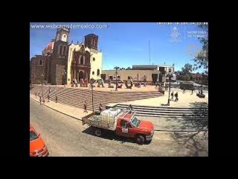 Amealco, Querétaro Pueblo Mágico En Vivo | Vista de la Plaza Constitución