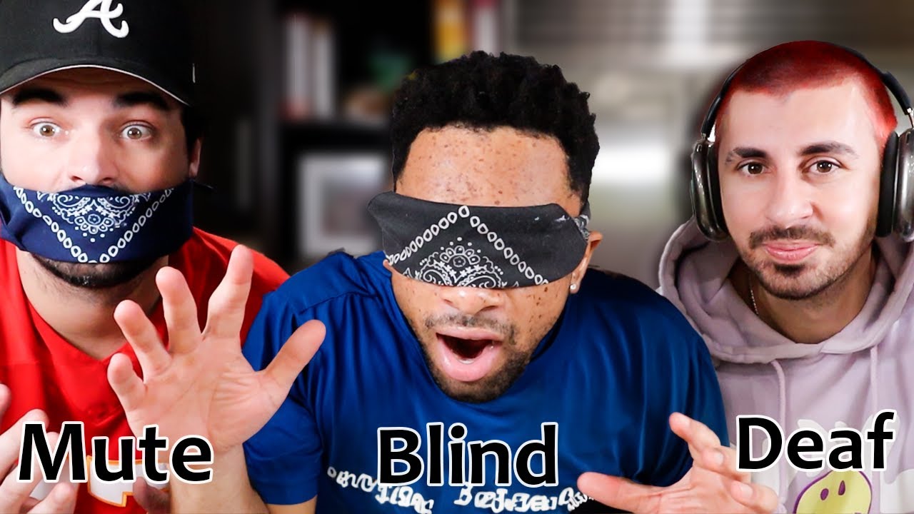 Blind, Mute, and Deaf Baking Challenge!
